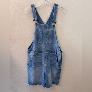 GAP Women’s Light Blue Denim Short Overalls